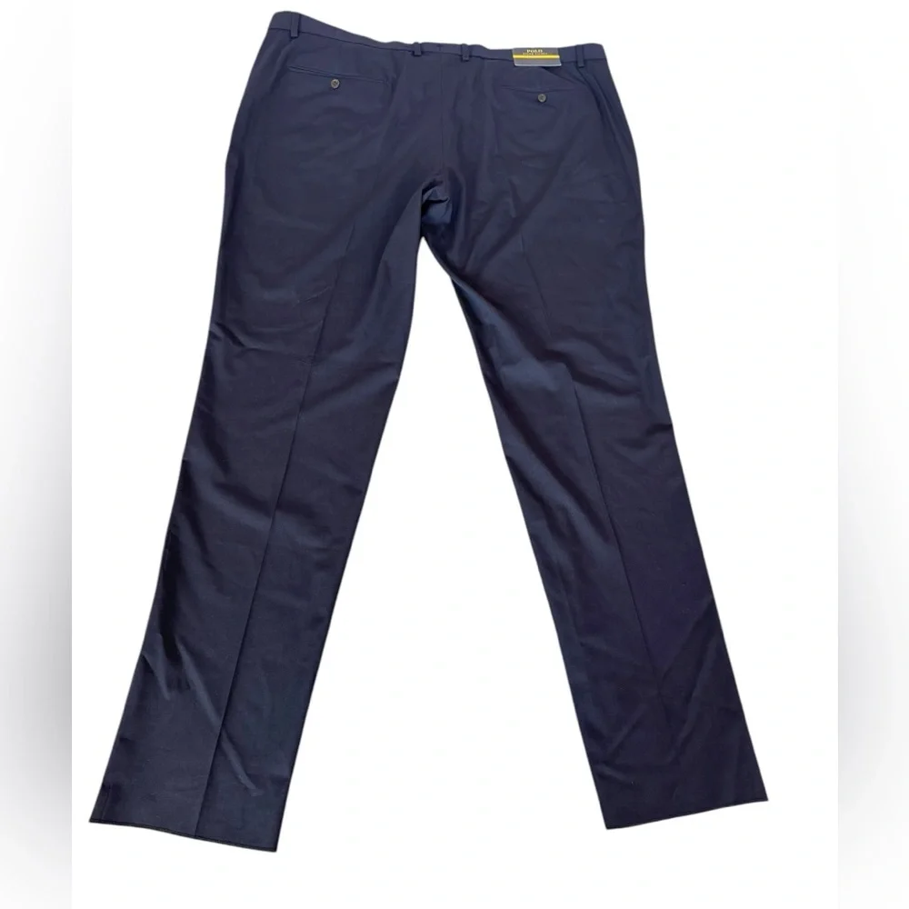 Polo Ralph Lauren Men’s Navy Blue Stretch Straigh Modern Fit Chino Pants 52X47‎